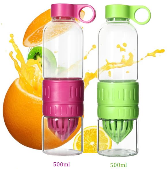 Hot selling 500ml Fruit Juicer Cup Lemon Cup logo customized